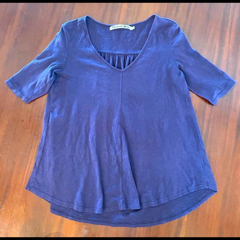 Michael Stars cotton baby doll blouse OS
